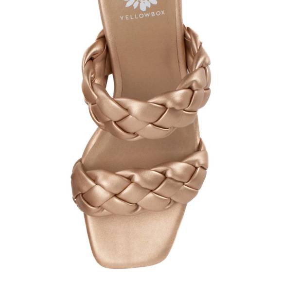 NEW YELLOWBOX women's carlen heel sandals in rose gold - Picture 4 of 4